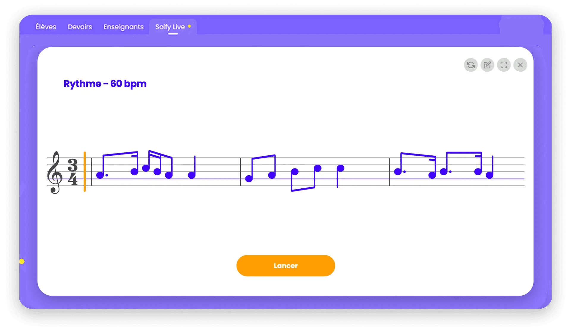 Capture de la création d'exercices personnalisés sur Solfy