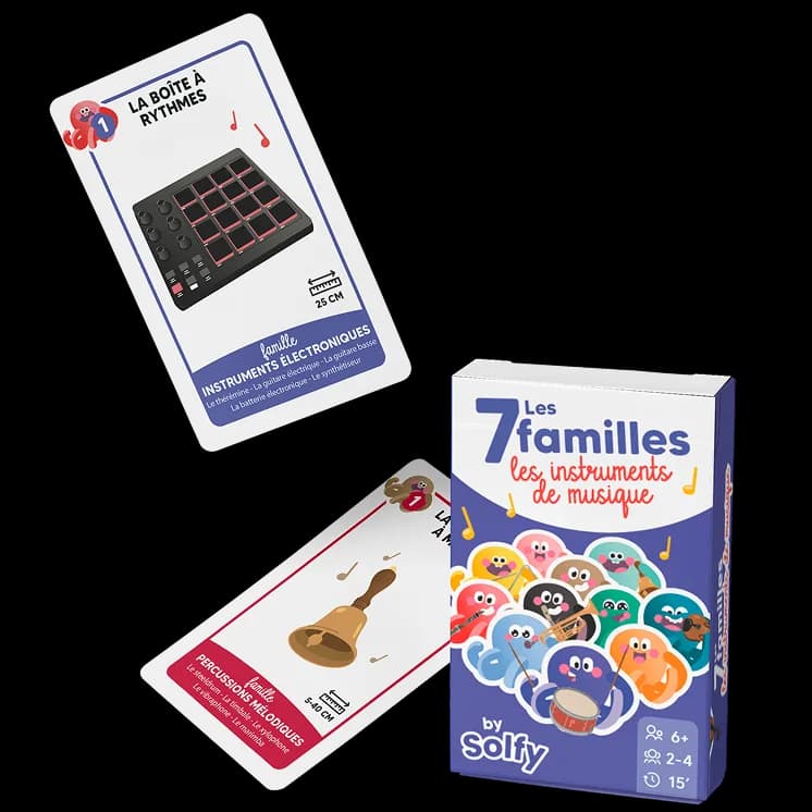 Boîte du jeu des 7 familles Solfy