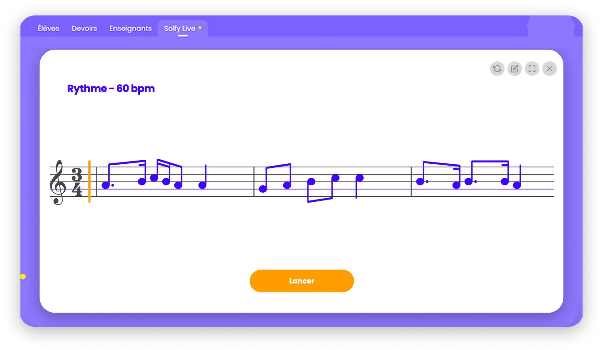 Capture de la création d'exercices personnalisés sur Solfy